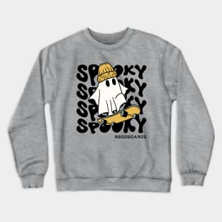 Spooky Ghost Skateboarder Crewneck Sweatshirt